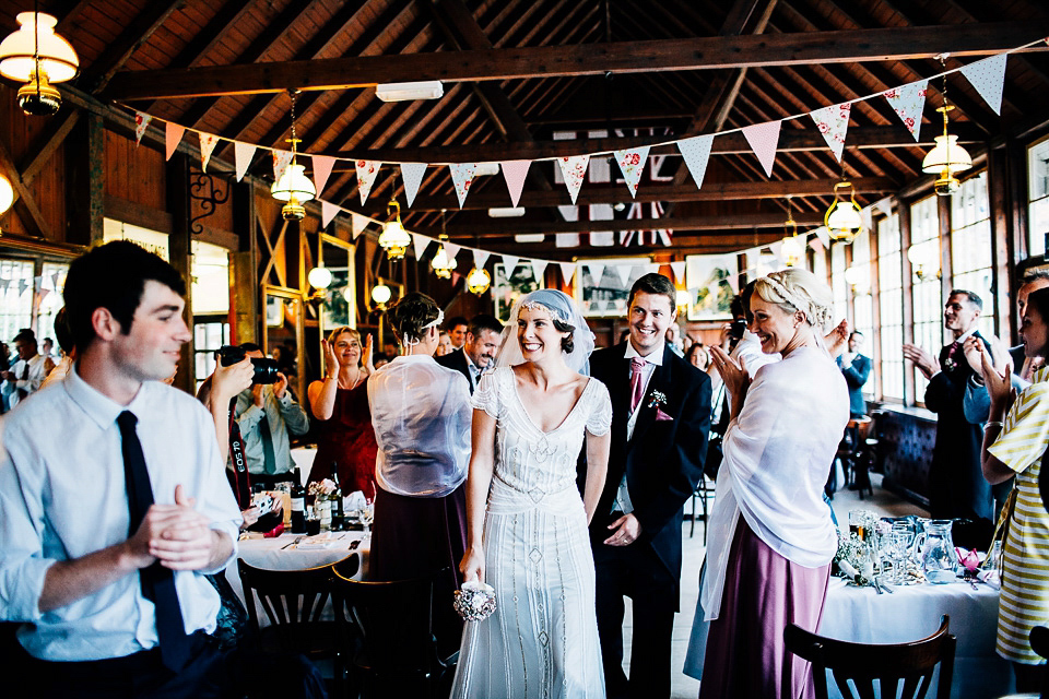 A fairground wedding and a 1920's inspired beaded gown // Images by Fairclough Photography.