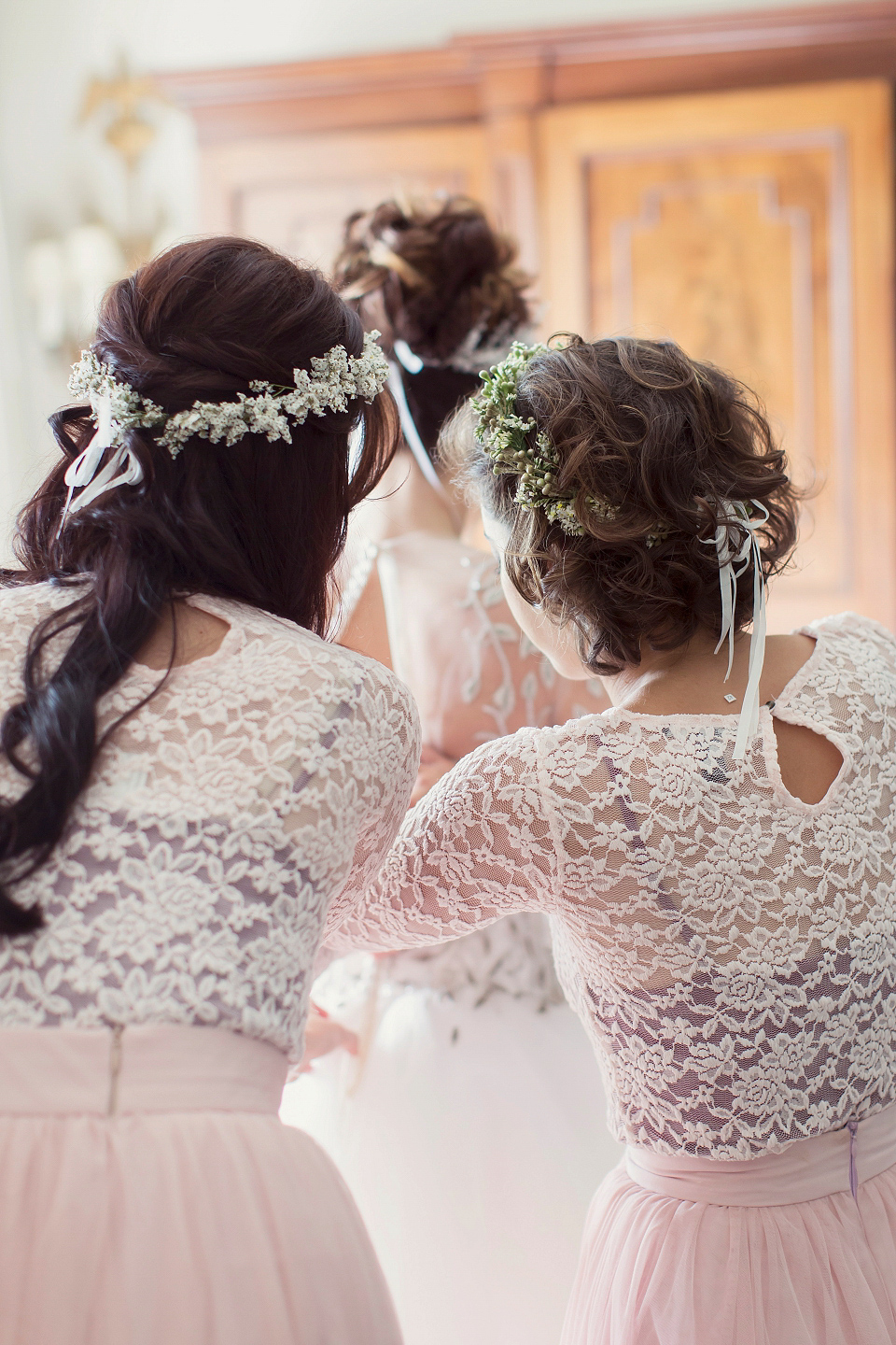 Juliana of Good Juju Ink wears a Marchesa gown for her super tasteful and elegant fairy tale Celtic and Jewish fusion wedding at Ashford Castle. Photography by Craig & Eva Sanders.