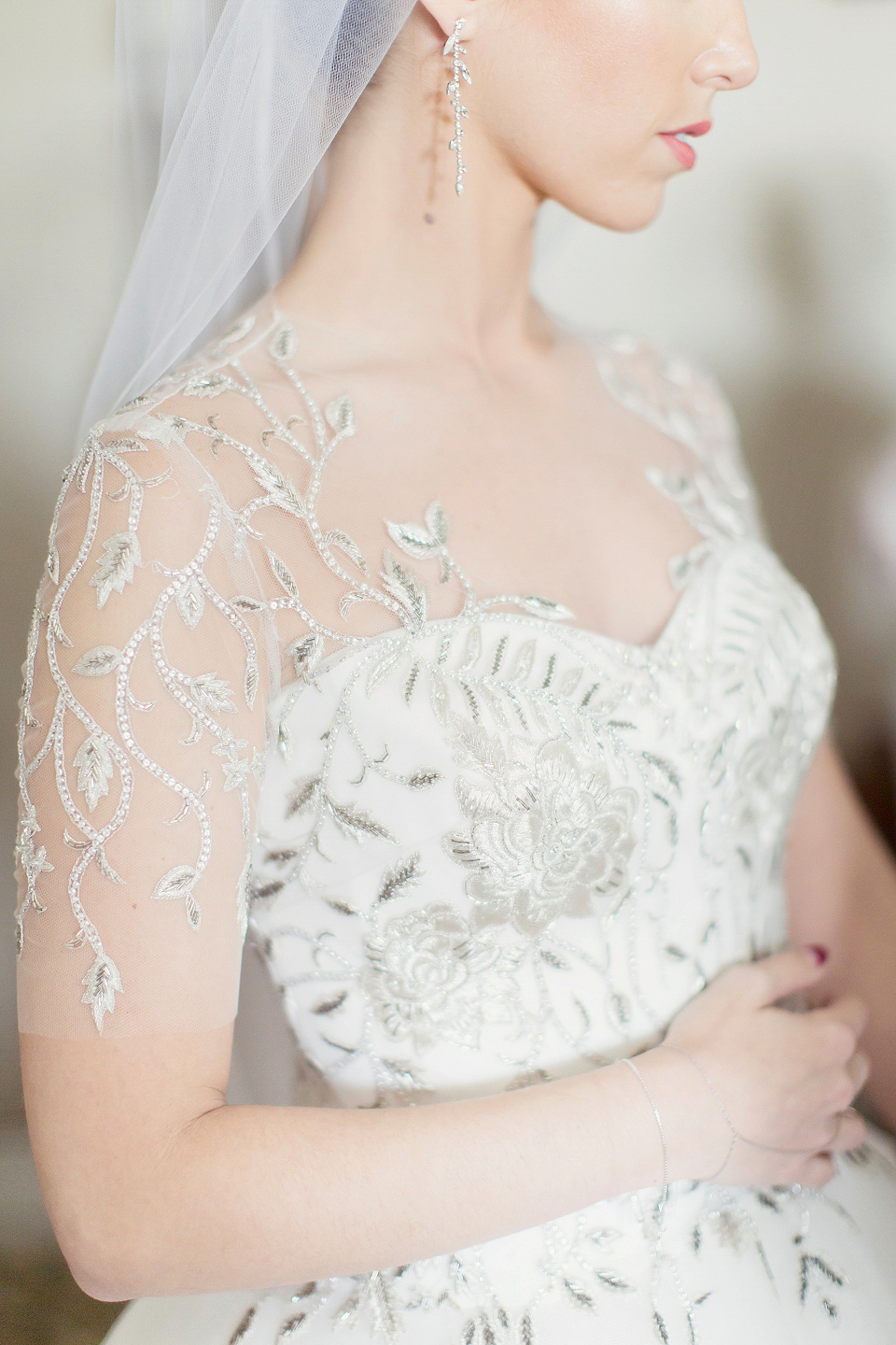 Juliana of Good Juju Ink wears a Marchesa gown for her super tasteful and elegant fairy tale Celtic and Jewish fusion wedding at Ashford Castle. Photography by Craig & Eva Sanders.