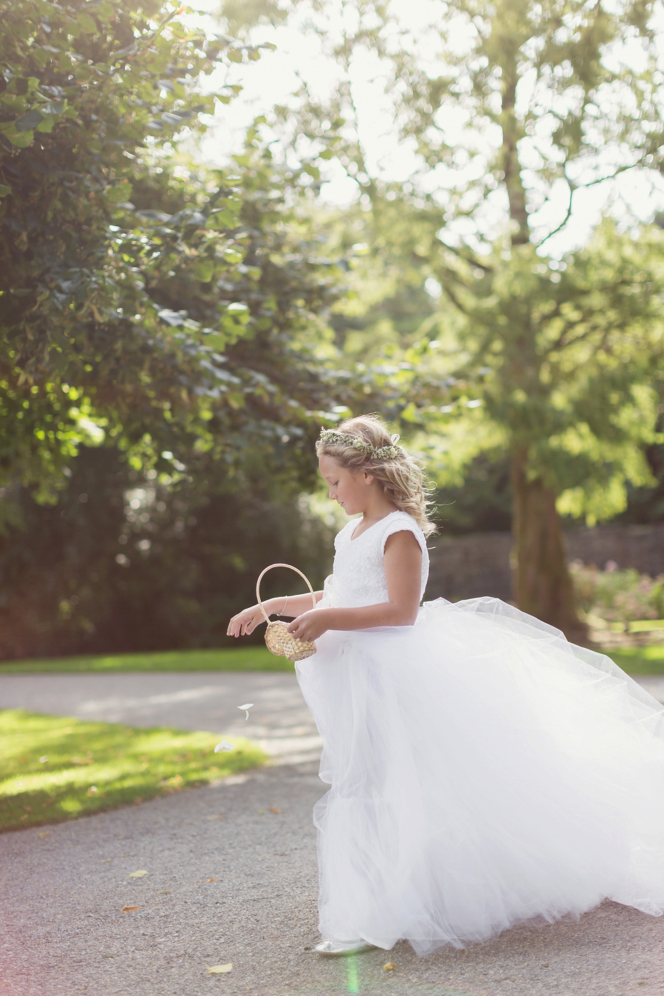 Juliana of Good Juju Ink wears a Marchesa gown for her super tasteful and elegant fairy tale Celtic and Jewish fusion wedding at Ashford Castle. Photography by Craig & Eva Sanders.