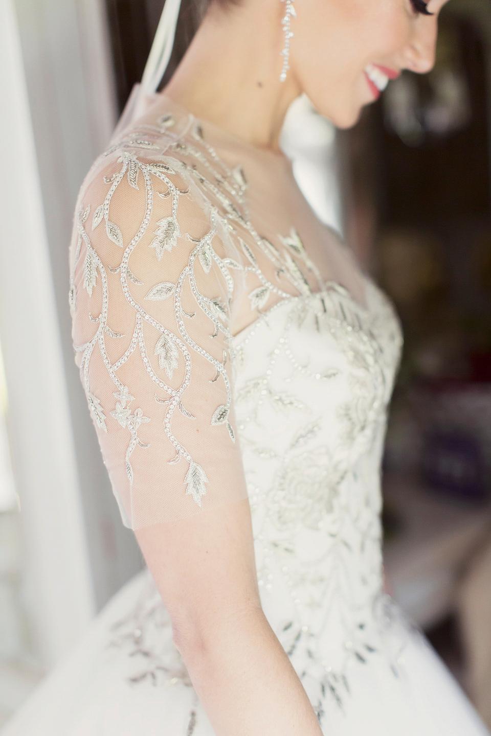 Juliana of Good Juju Ink wears a Marchesa gown for her super tasteful and elegant fairy tale Celtic and Jewish fusion wedding at Ashford Castle. Photography by Craig & Eva Sanders.