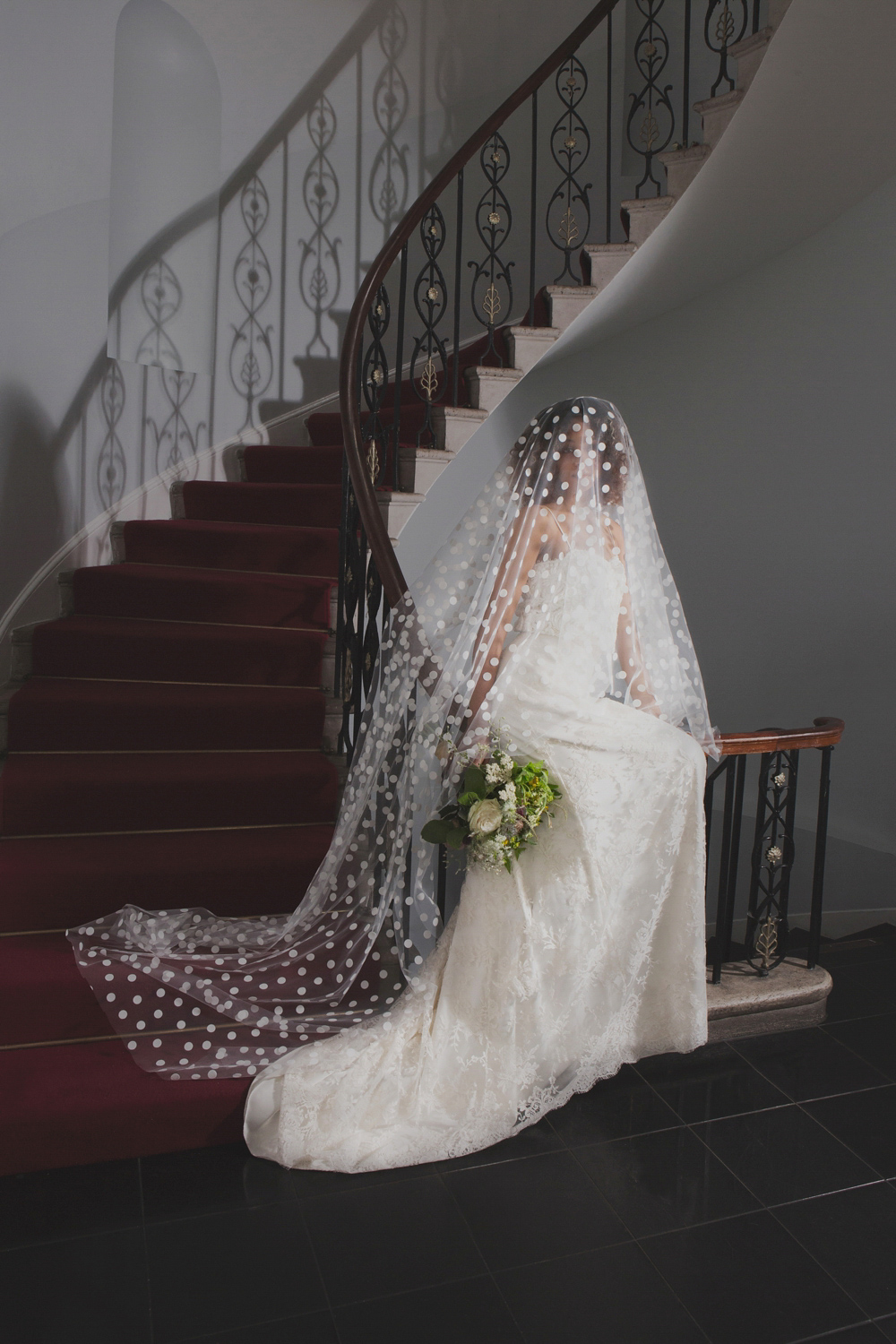 Exquisite, elegant wedding veils by Halfpenny London.