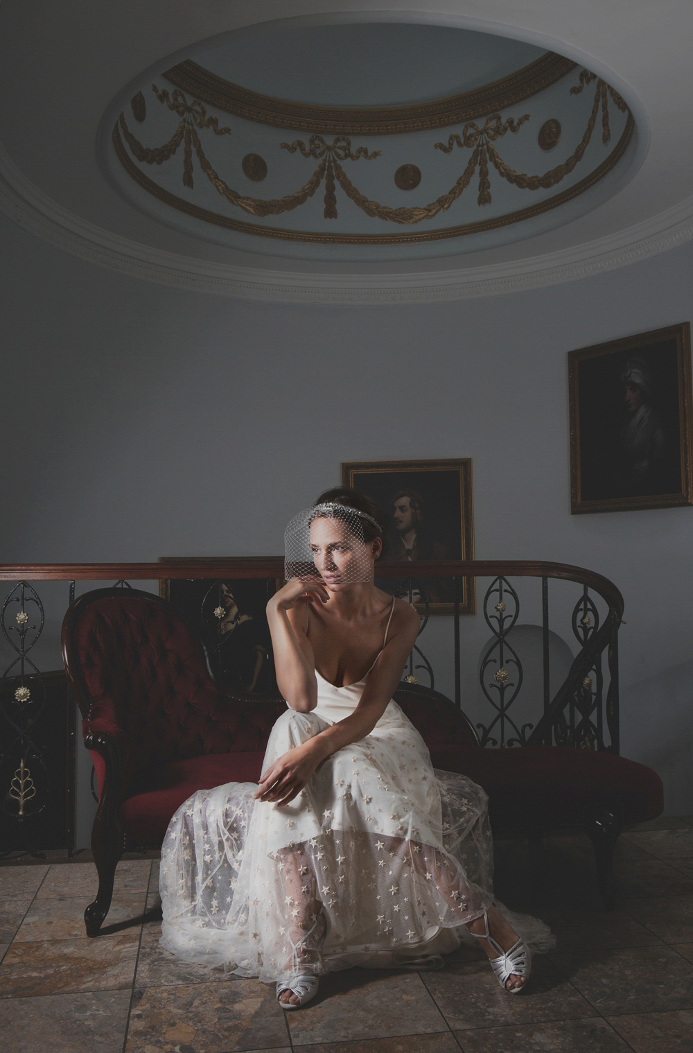 Exquisite, elegant wedding veils by Halfpenny London.