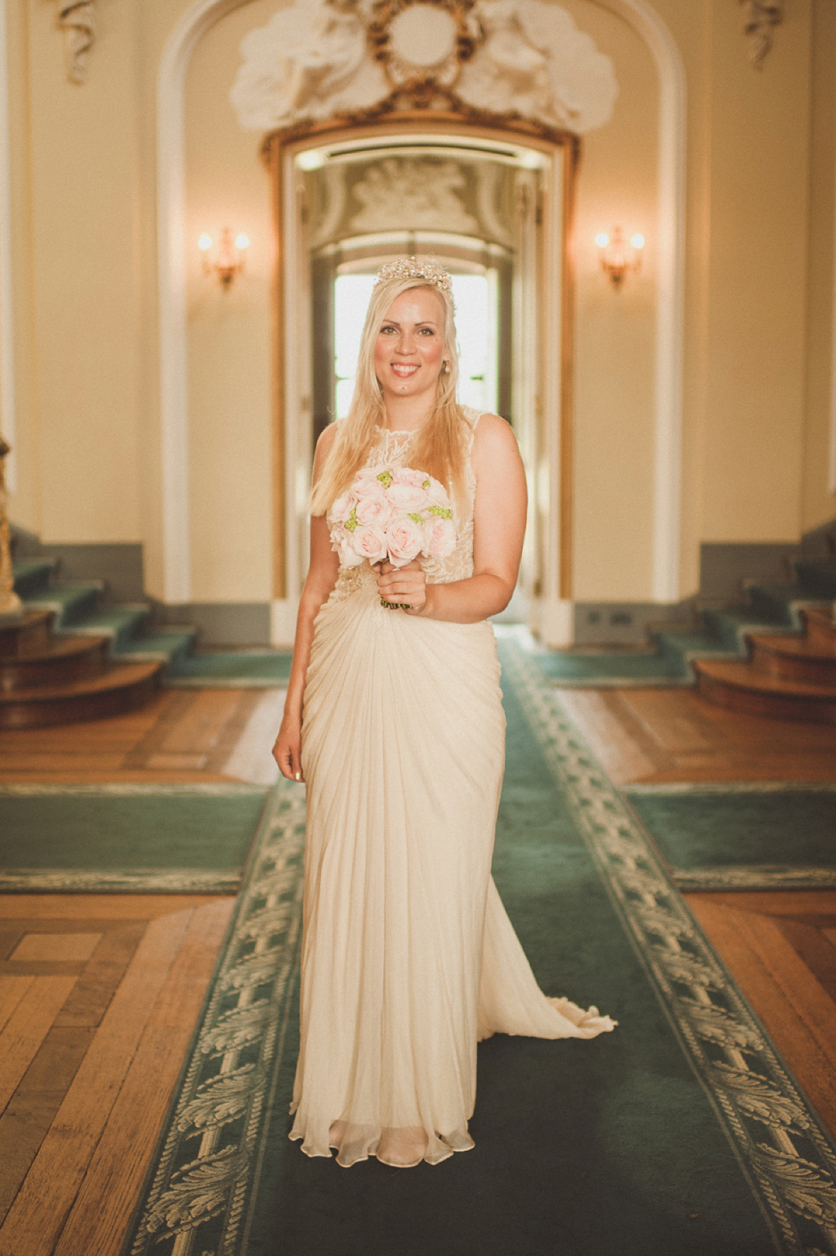 Jannicke wore a gown by Tadashi Shoji, from BHLDN, for her Wrest Park wedding to her husband Luke. Photography by our littlebookforbrides.com member, Matt Penberthy.