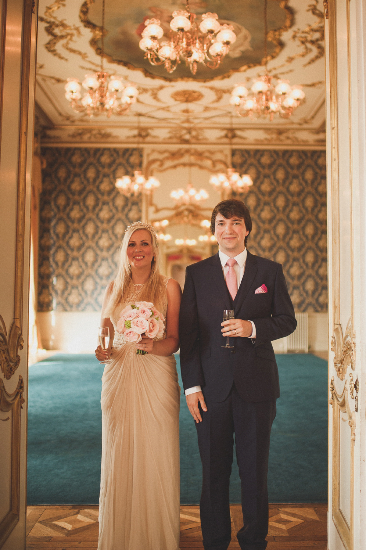 Jannicke wore a gown by Tadashi Shoji, from BHLDN, for her Wrest Park wedding to her husband Luke. Photography by our littlebookforbrides.com member, Matt Penberthy.