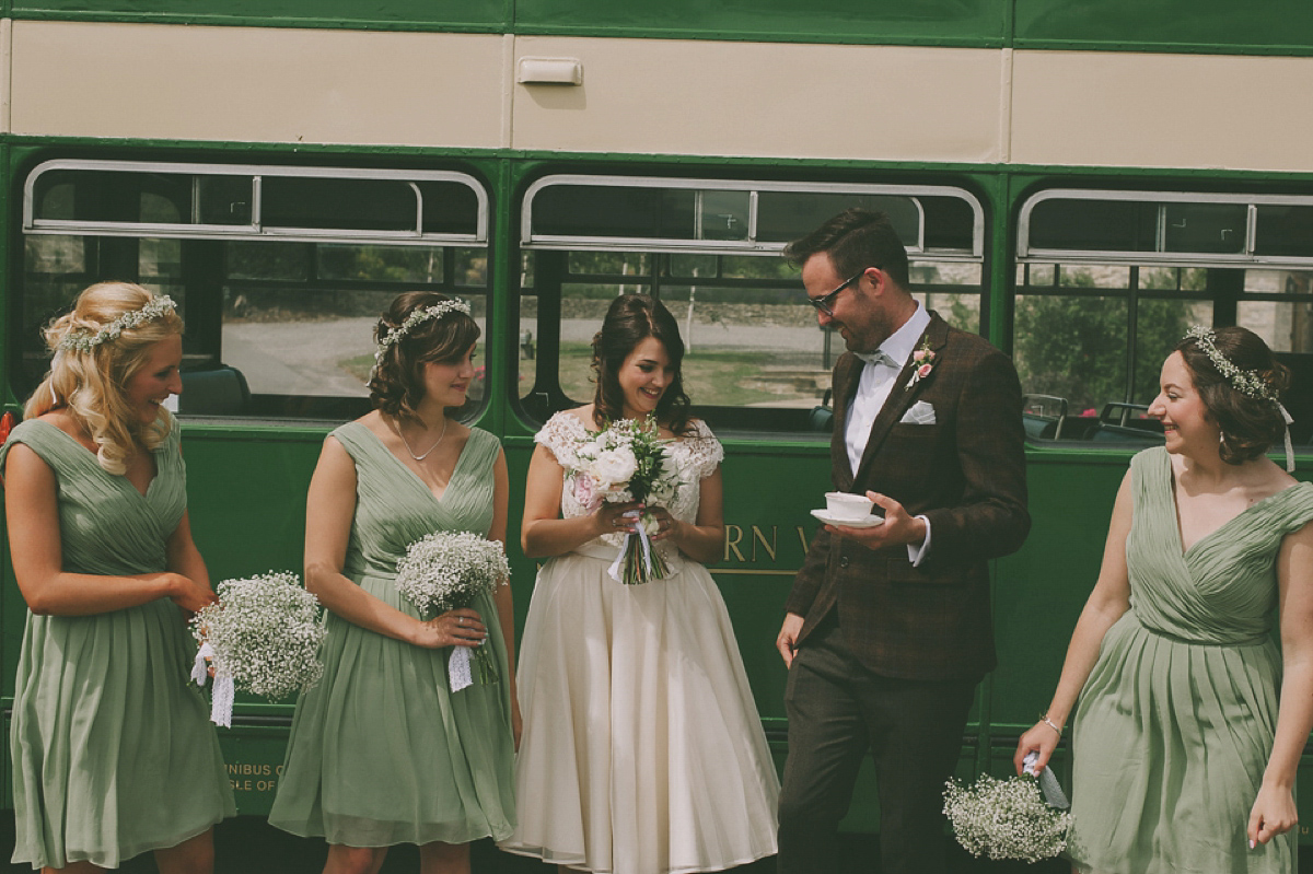 Green shoes ane a 50's inspired dress for a vintage barn wedding in the Cotswolds. Dress by Joanne Fleming, photography by Nabeel's Camera. Green shoes ane a 50's inspired dress for a vintage barn wedding in the Cotswolds. Dress by Joanne Fleming, photography by Nabeel's Camera.