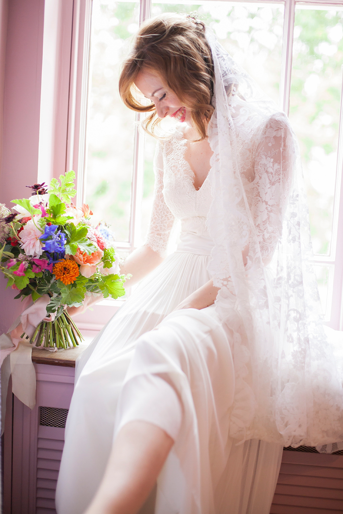 Catherine Deane and Lorie X bridal separates for a bright and colourful September wedding. Photography by Christina Cuevas.