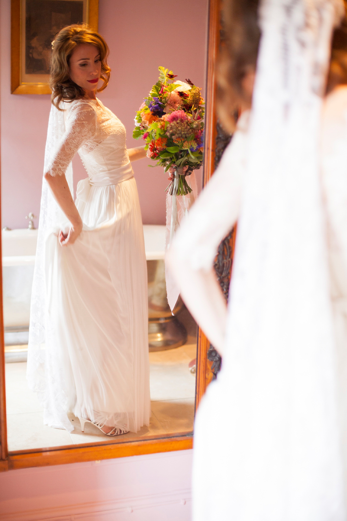 Catherine Deane and Lorie X bridal separates for a bright and colourful September wedding. Photography by Christina Cuevas.