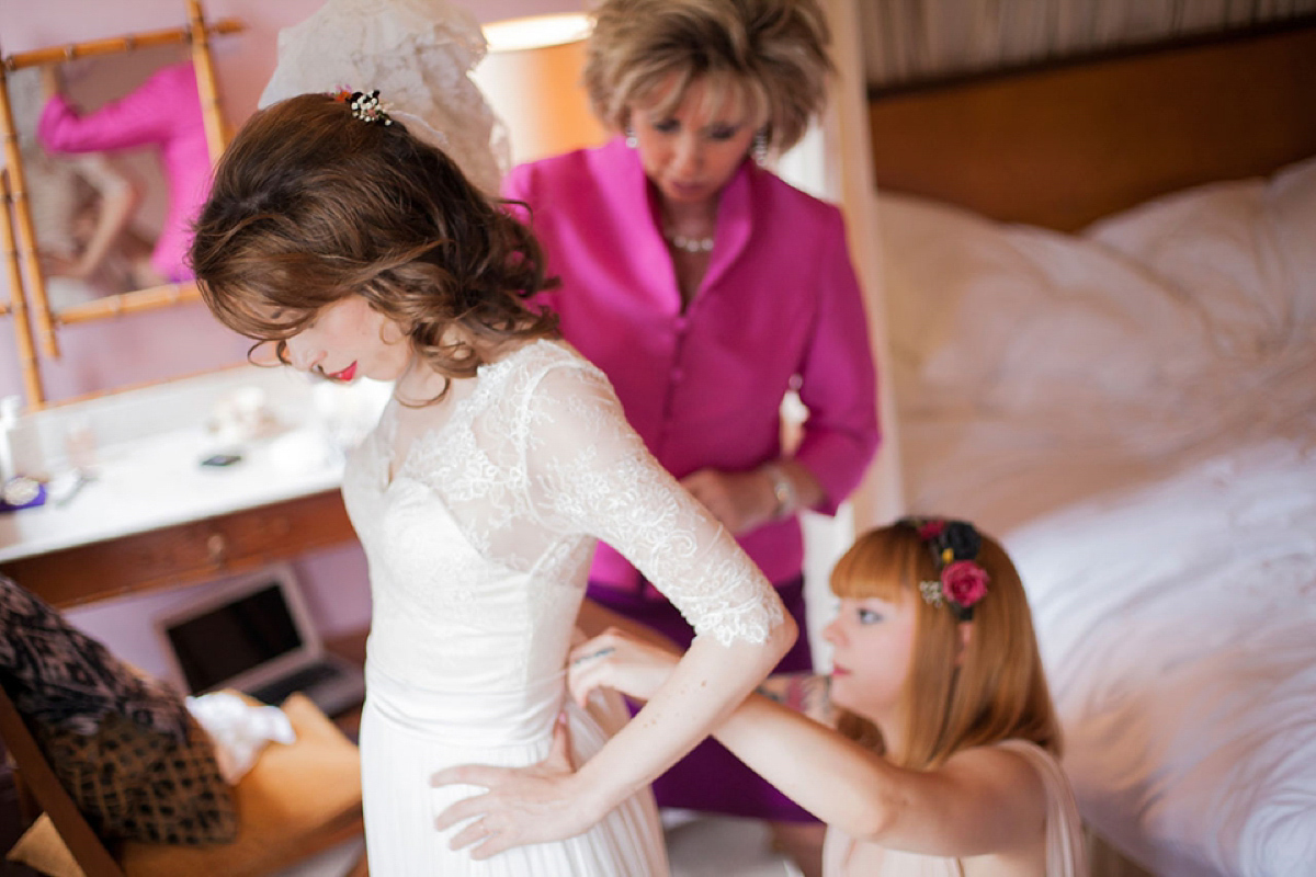 Catherine Deane and Lorie X bridal separates for a bright and colourful September wedding. Photography by Christina Cuevas.