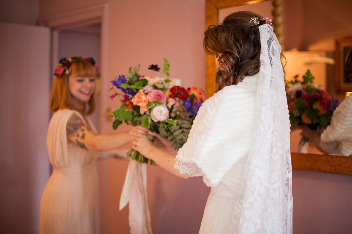 Catherine Deane and Lorie X bridal separates for a bright and colourful September wedding. Photography by Christina Cuevas.