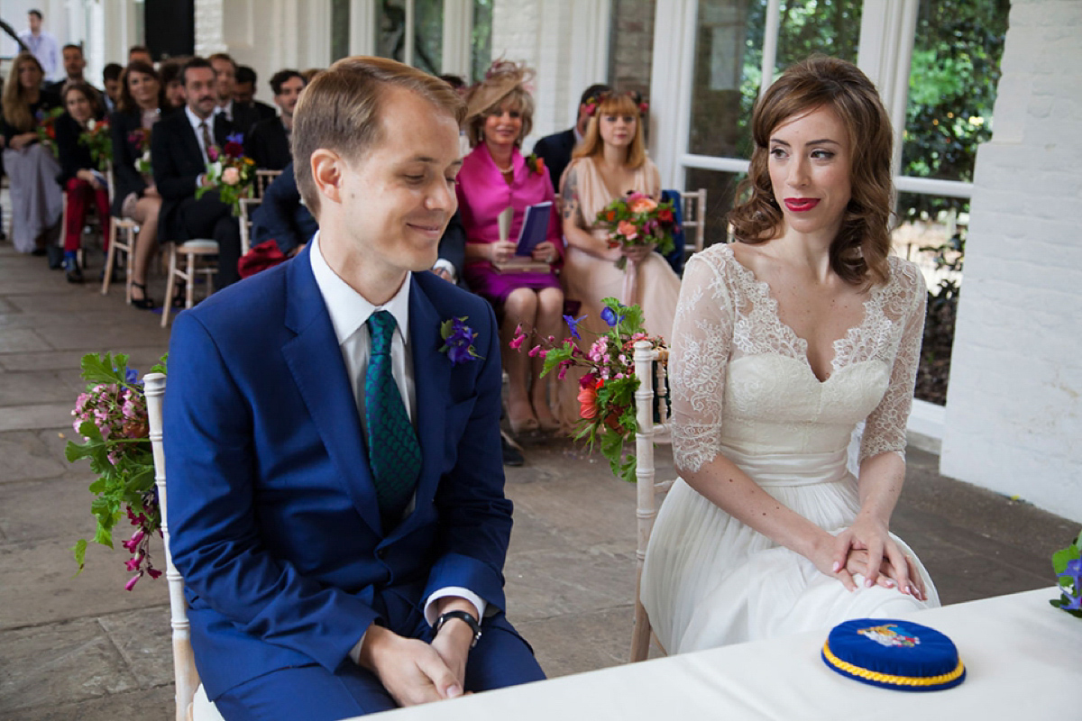 Catherine Deane and Lorie X bridal separates for a bright and colourful September wedding. Photography by Christina Cuevas.