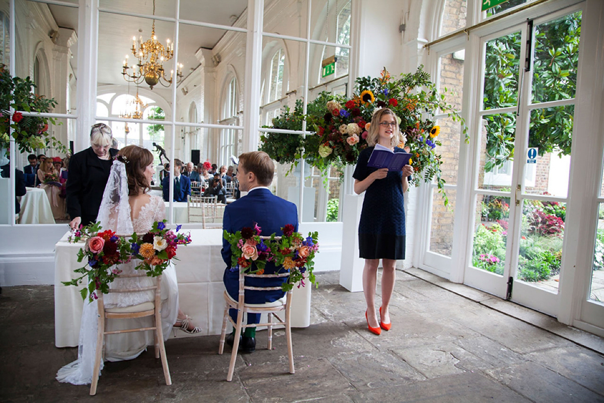 Catherine Deane and Lorie X bridal separates for a bright and colourful September wedding. Photography by Christina Cuevas.