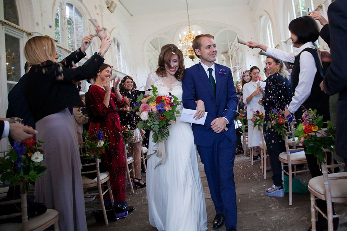 Catherine Deane and Lorie X bridal separates for a bright and colourful September wedding. Photography by Christina Cuevas.