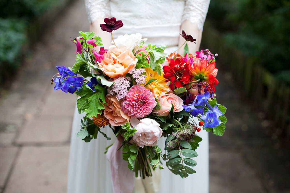 Catherine Deane and Lorie X bridal separates for a bright and colourful September wedding. Photography by Christina Cuevas.