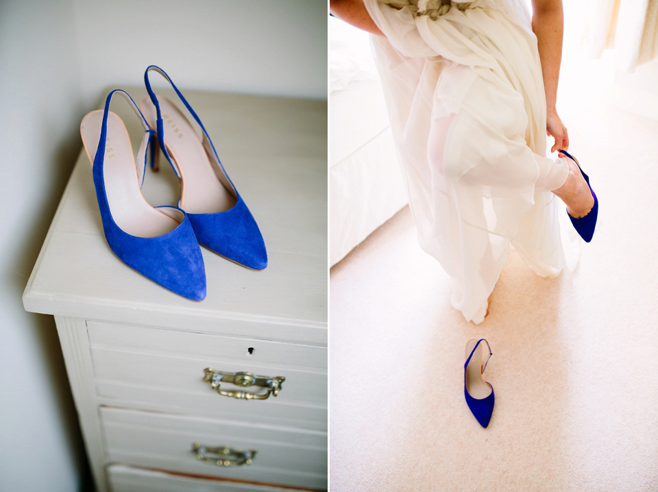 Laurie wore a Belle and Bunty gown for her relaxed and rustic wedding on the family farm. Photography by Hayley Savage.