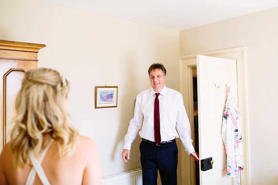 Laurie wore a Belle and Bunty gown for her relaxed and rustic wedding on the family farm. Photography by Hayley Savage.