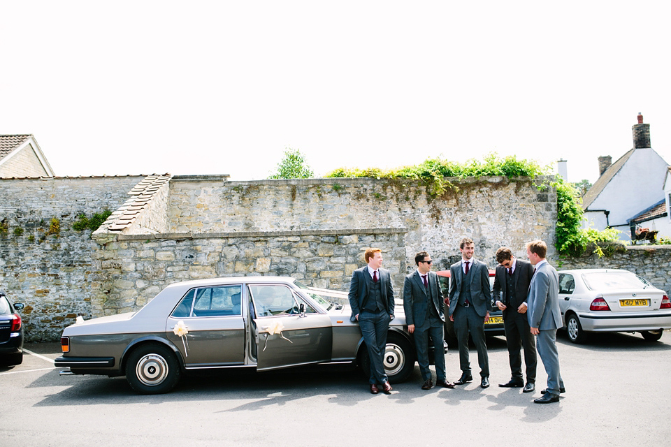 Laurie wore a Belle and Bunty gown for her relaxed and rustic wedding on the family farm. Photography by Hayley Savage.