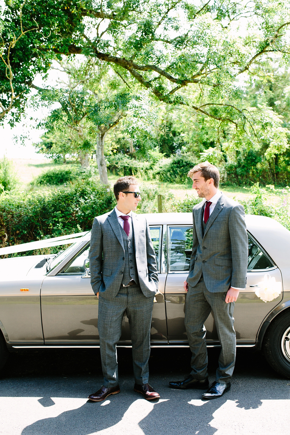 Laurie wore a Belle and Bunty gown for her relaxed and rustic wedding on the family farm. Photography by Hayley Savage.