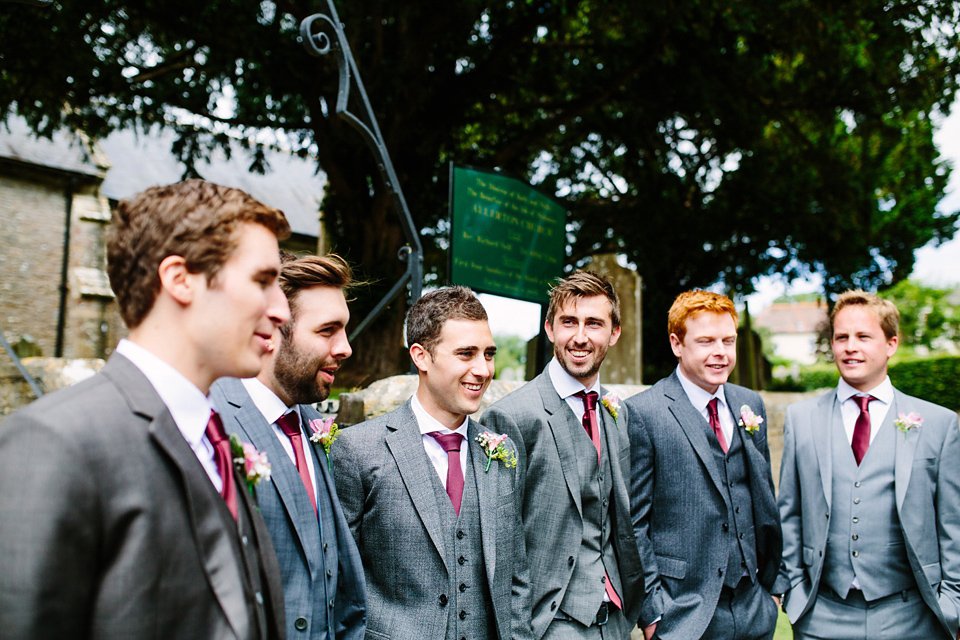 Laurie wore a Belle and Bunty gown for her relaxed and rustic wedding on the family farm. Photography by Hayley Savage.