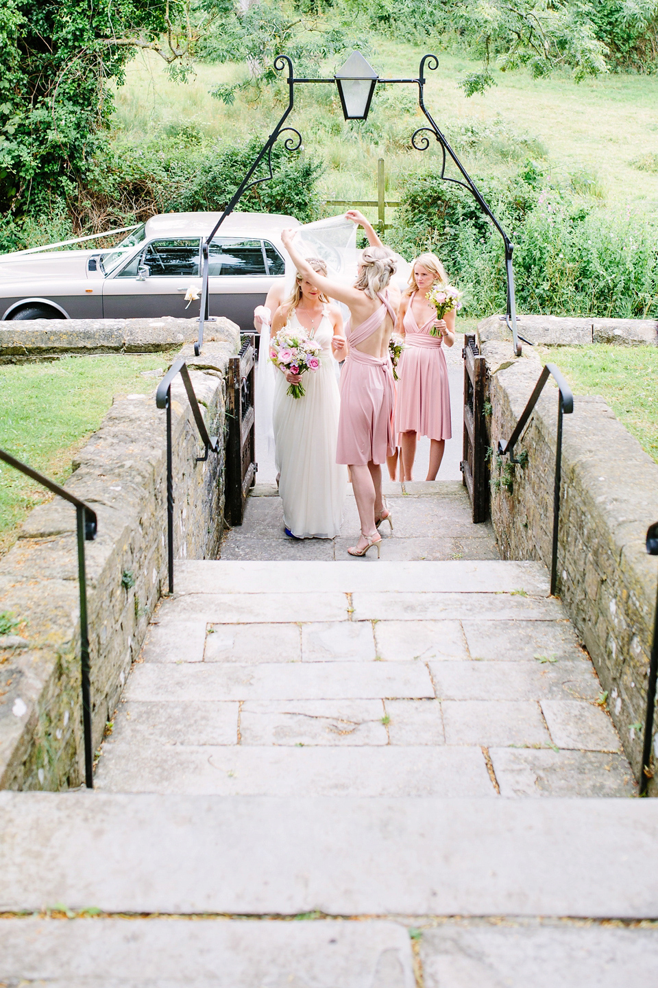 Laurie wore a Belle and Bunty gown for her relaxed and rustic wedding on the family farm. Photography by Hayley Savage.