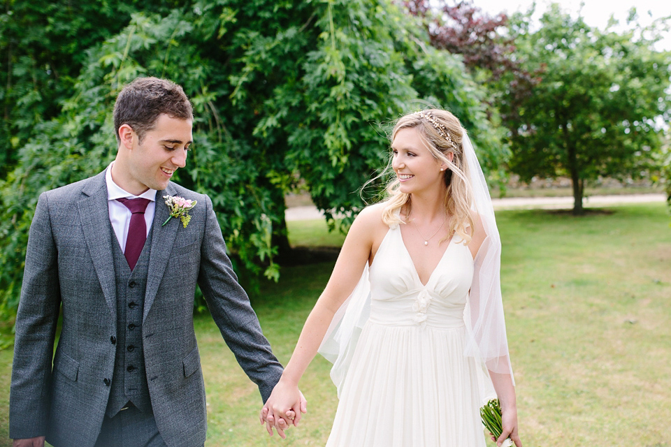 Laurie wore a Belle and Bunty gown for her relaxed and rustic wedding on the family farm. Photography by Hayley Savage.