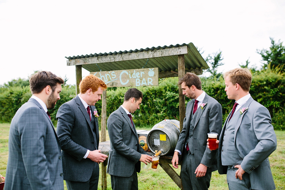 Laurie wore a Belle and Bunty gown for her relaxed and rustic wedding on the family farm. Photography by Hayley Savage.