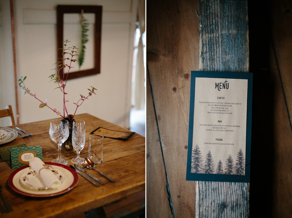 A Humanist woodland wedding for an ethereal, flame haired 1940's inspired bride. Photography by Caro Weiss, film by Sugar8.