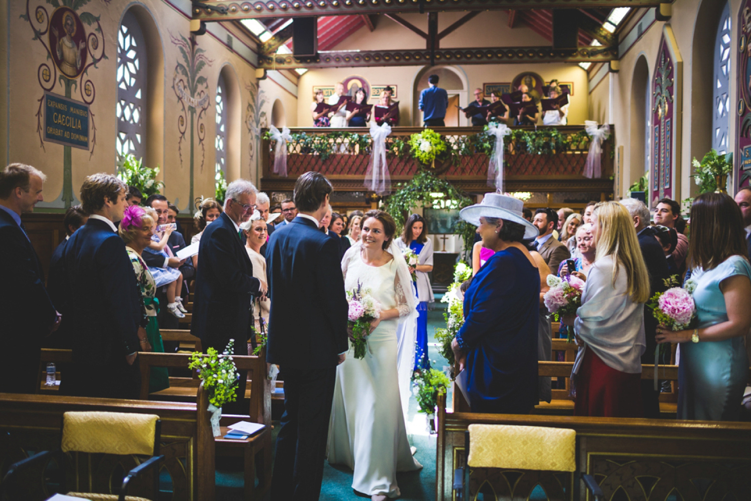 Bride Kate wore a Laure de Sagazan skirt and Elise Hameau top, both from The Mews Bridal of Notting Hill for her wedding in Filey North Yorkshire. Images by Photography34.