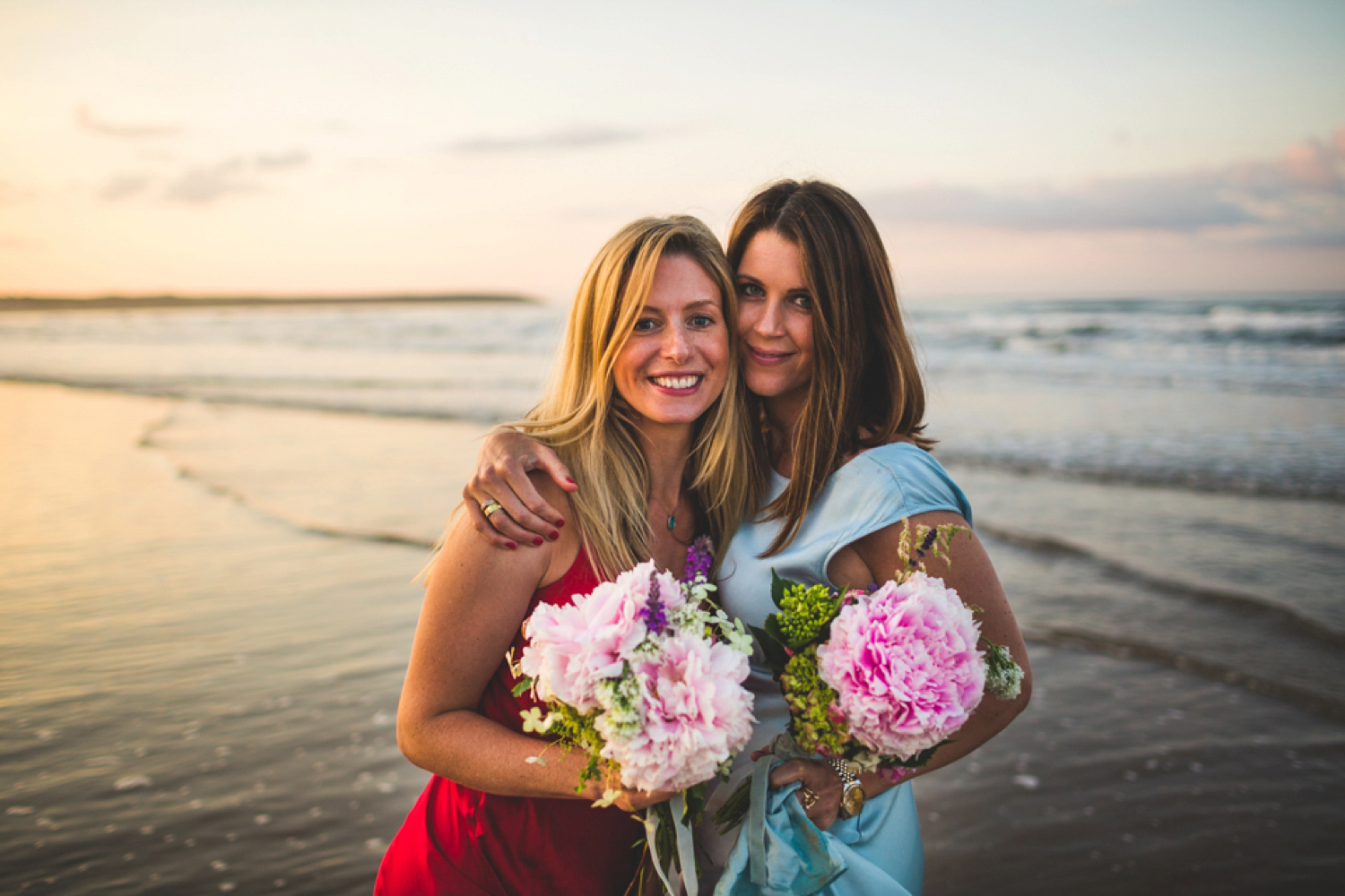 Bride Kate wore a Laure de Sagazan skirt and Elise Hameau top, both from The Mews Bridal of Notting Hill for her wedding in Filey North Yorkshire. Images by Photography34.