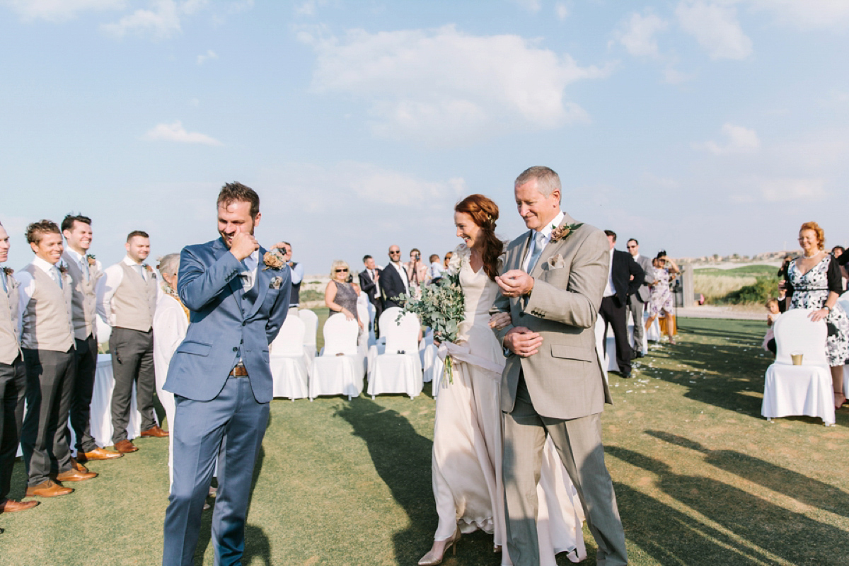 A House of Moirai dres for a stylish boho wedding in Abu Dhabi. Photography by Maria Sundin.