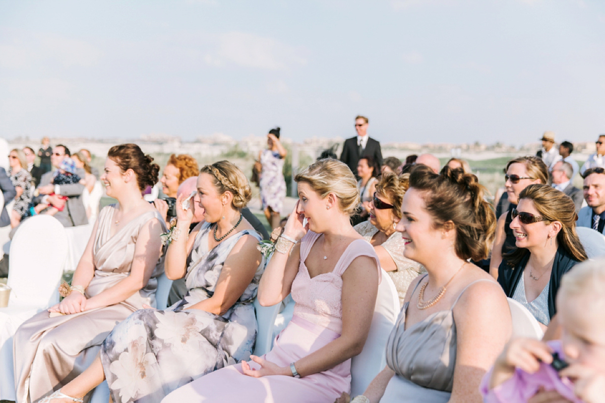 A House of Moirai dres for a stylish boho wedding in Abu Dhabi. Photography by Maria Sundin.