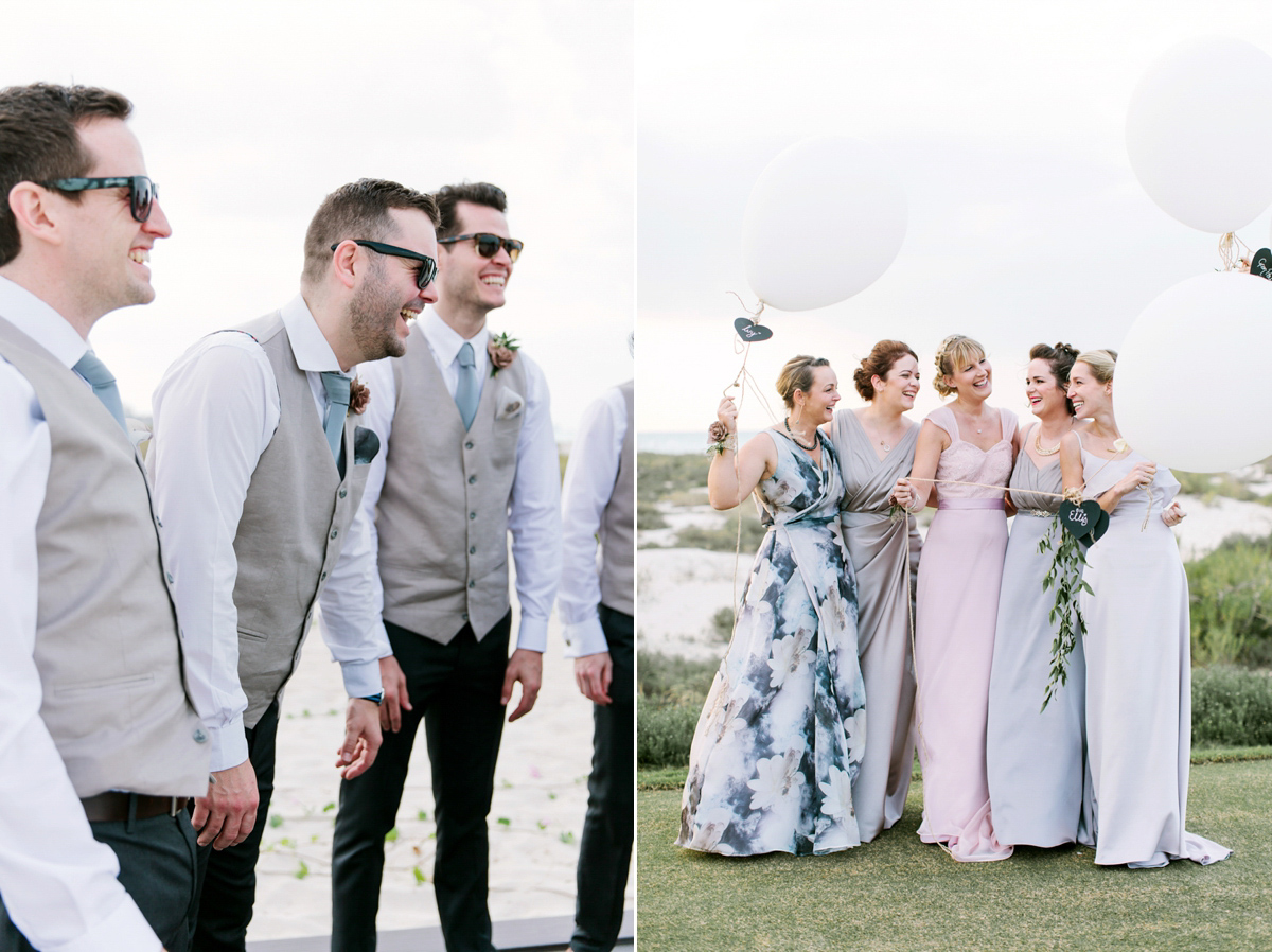 A House of Moirai dres for a stylish boho wedding in Abu Dhabi. Photography by Maria Sundin.