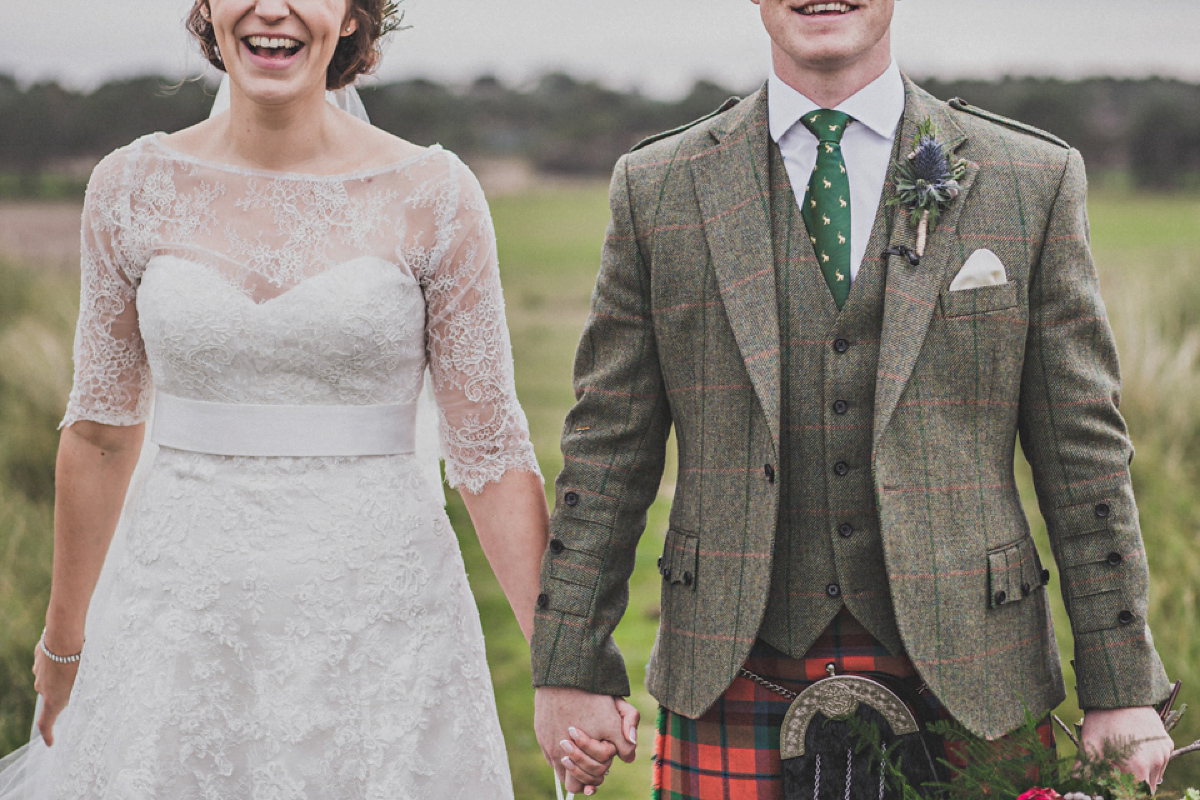 An Essense of Australia gown for an October wedding in Scotland. Photography by John Elphinstone-Stirling. An Essense of Australia gown for an October wedding in Scotland. Photography by John Elphinstone-Stirling.