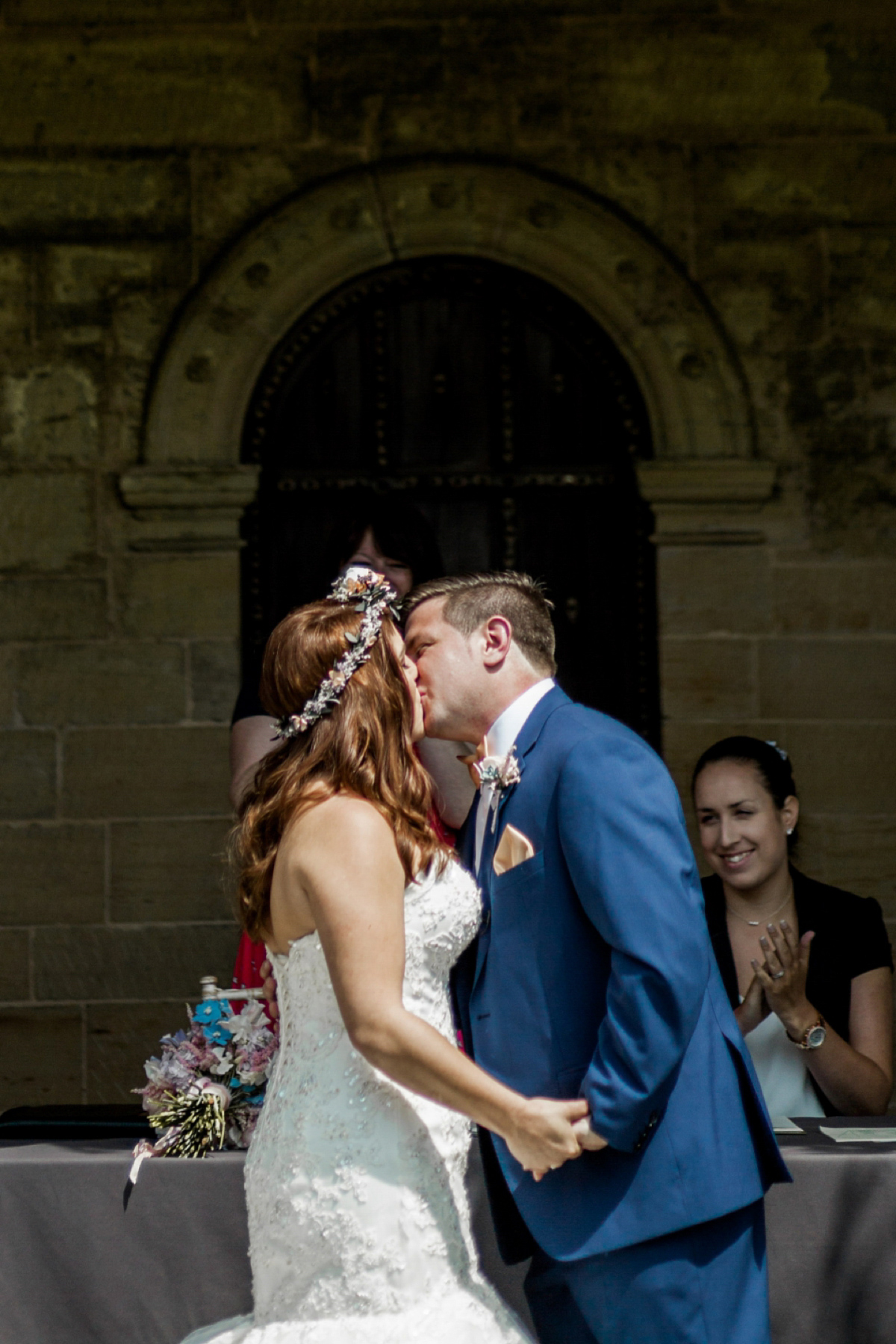 Maggie Sottero for a flower filled country garden wedding. Photography by Naomi Kenton.