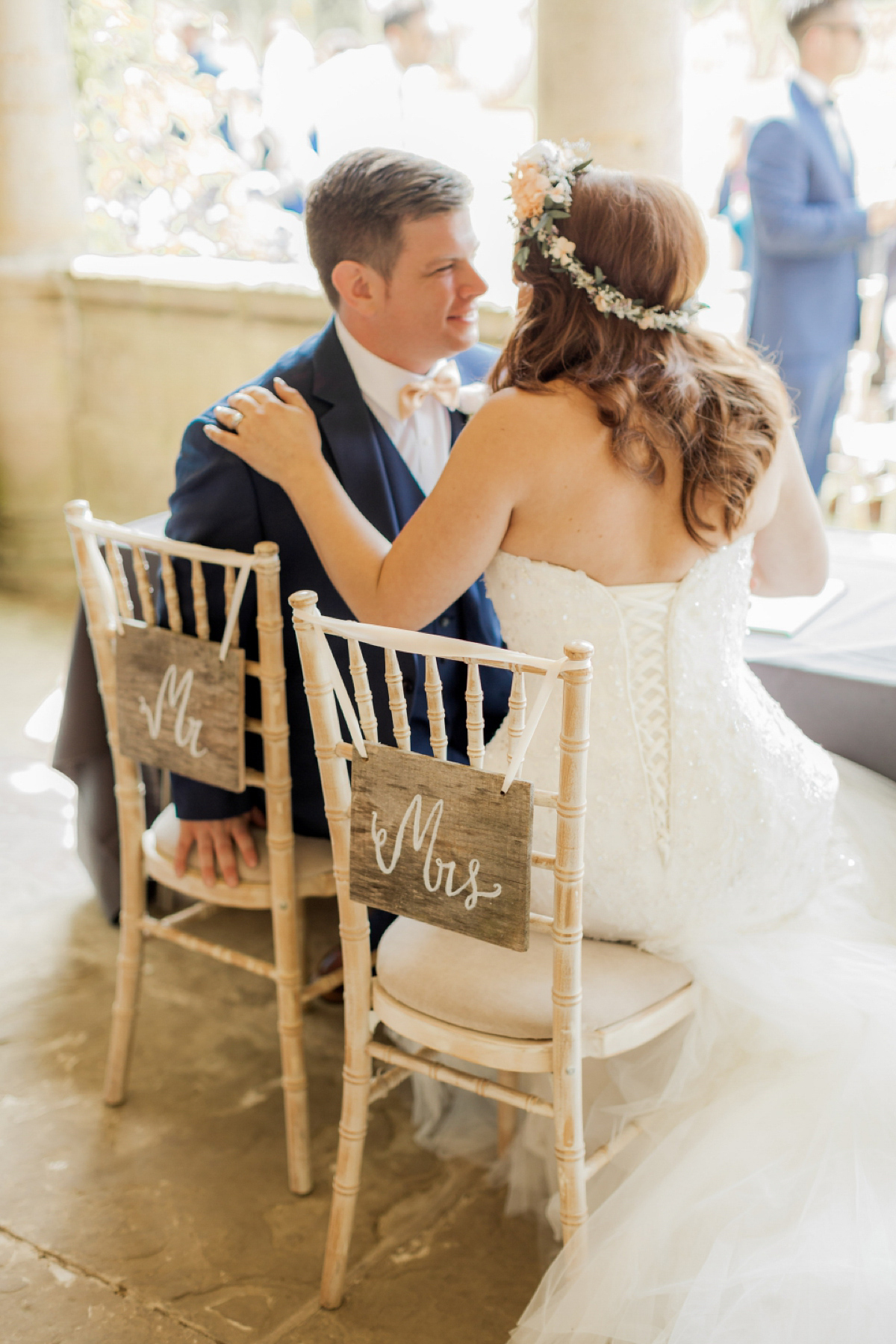 Maggie Sottero for a flower filled country garden wedding. Photography by Naomi Kenton.