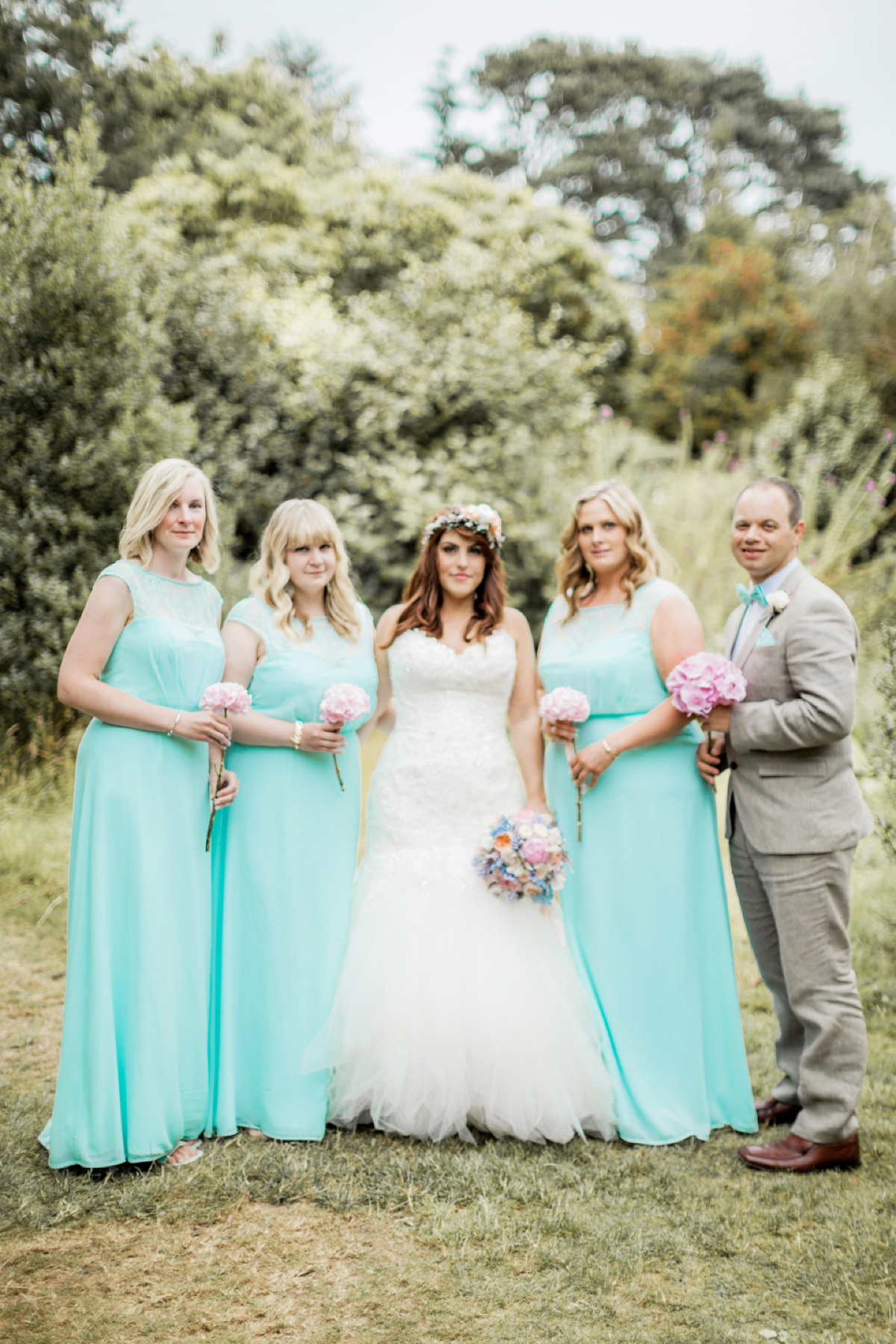 Maggie Sottero for a flower filled country garden wedding. Photography by Naomi Kenton.