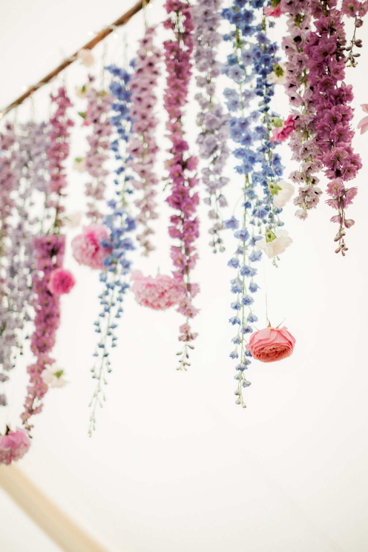 Maggie Sottero for a flower filled country garden wedding. Photography by Naomi Kenton.