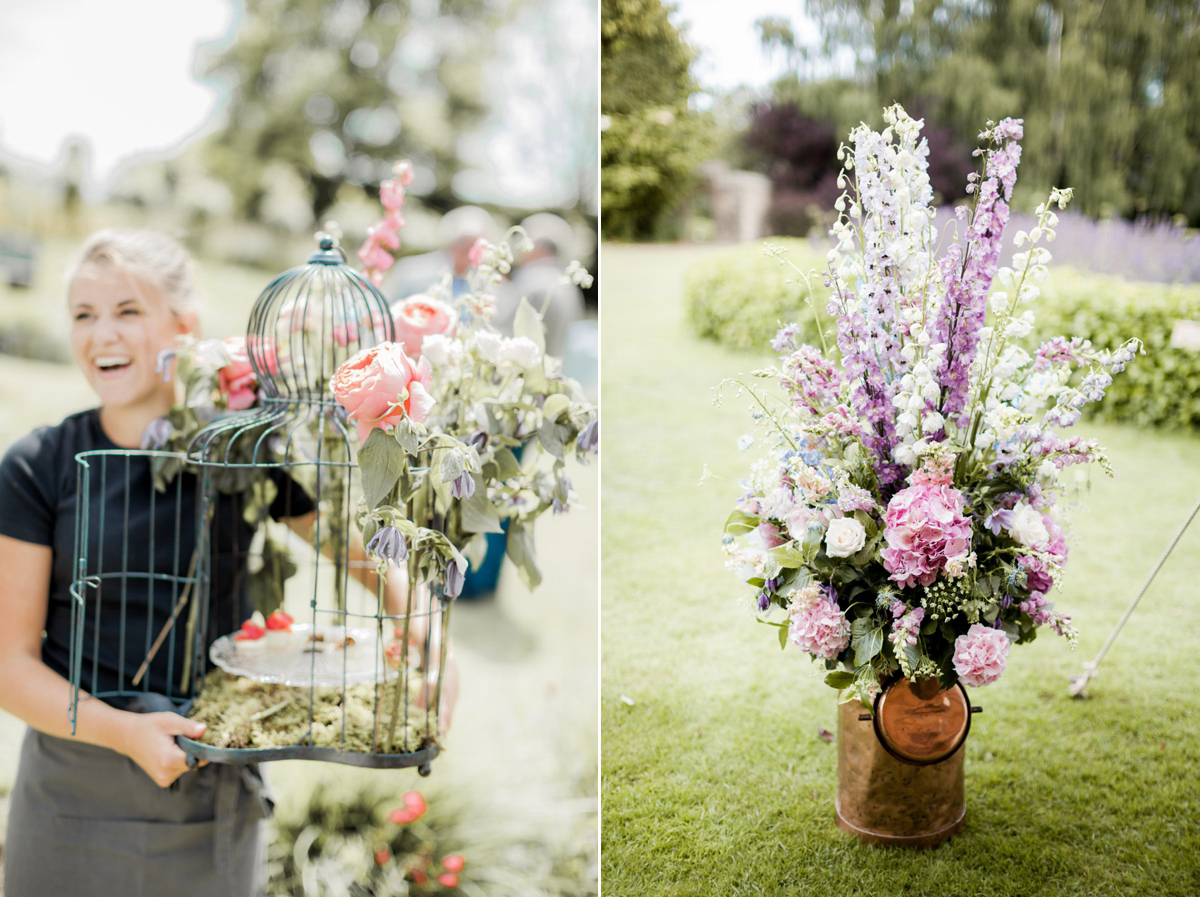 Maggie Sottero for a flower filled country garden wedding. Photography by Naomi Kenton.