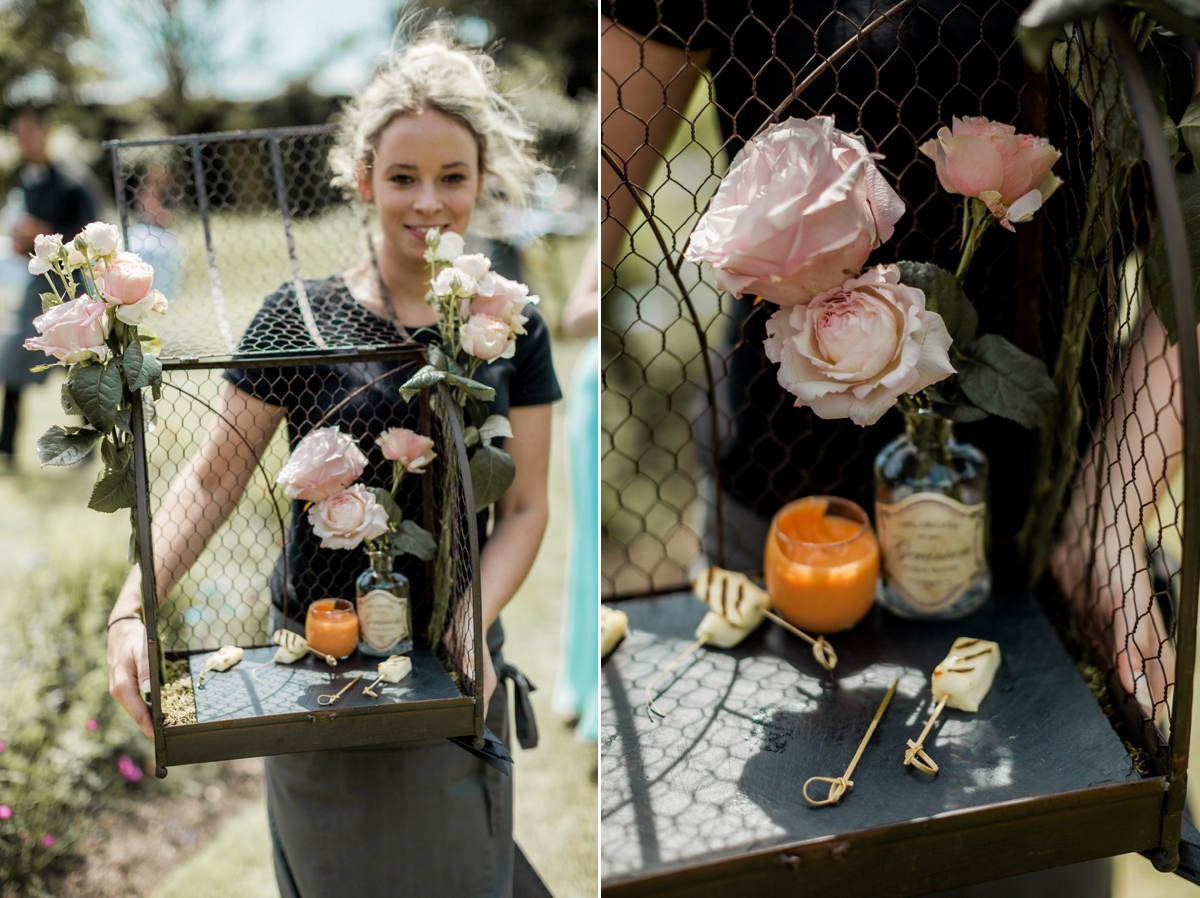 Maggie Sottero for a flower filled country garden wedding. Photography by Naomi Kenton.