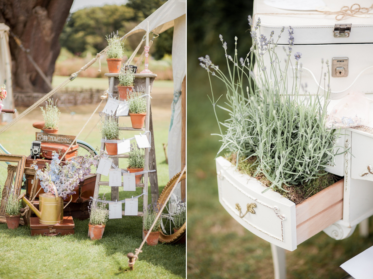 Maggie Sottero for a flower filled country garden wedding. Photography by Naomi Kenton.