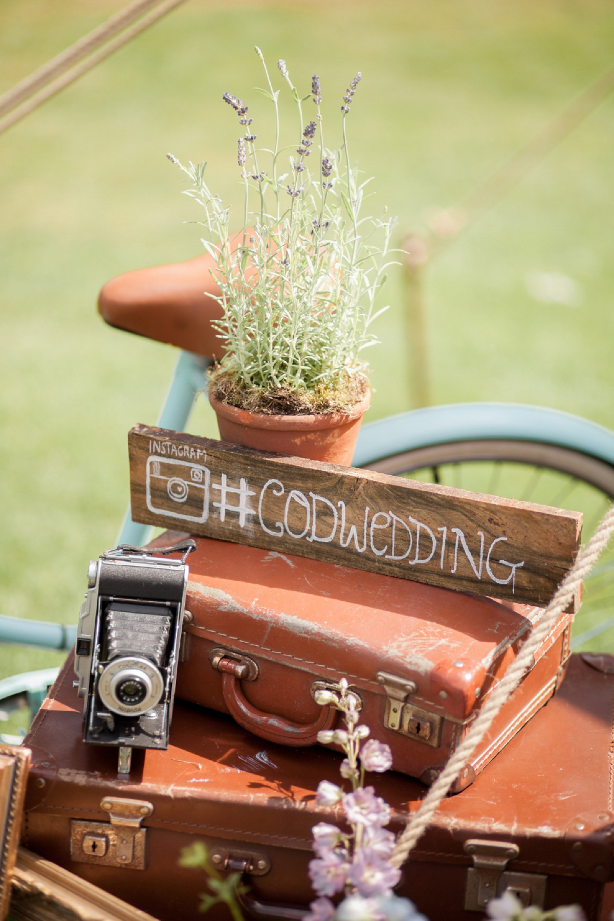 Maggie Sottero for a flower filled country garden wedding. Photography by Naomi Kenton.