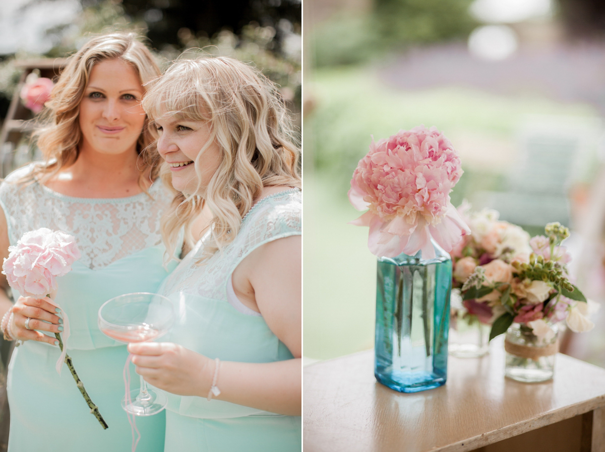 Maggie Sottero for a flower filled country garden wedding. Photography by Naomi Kenton.