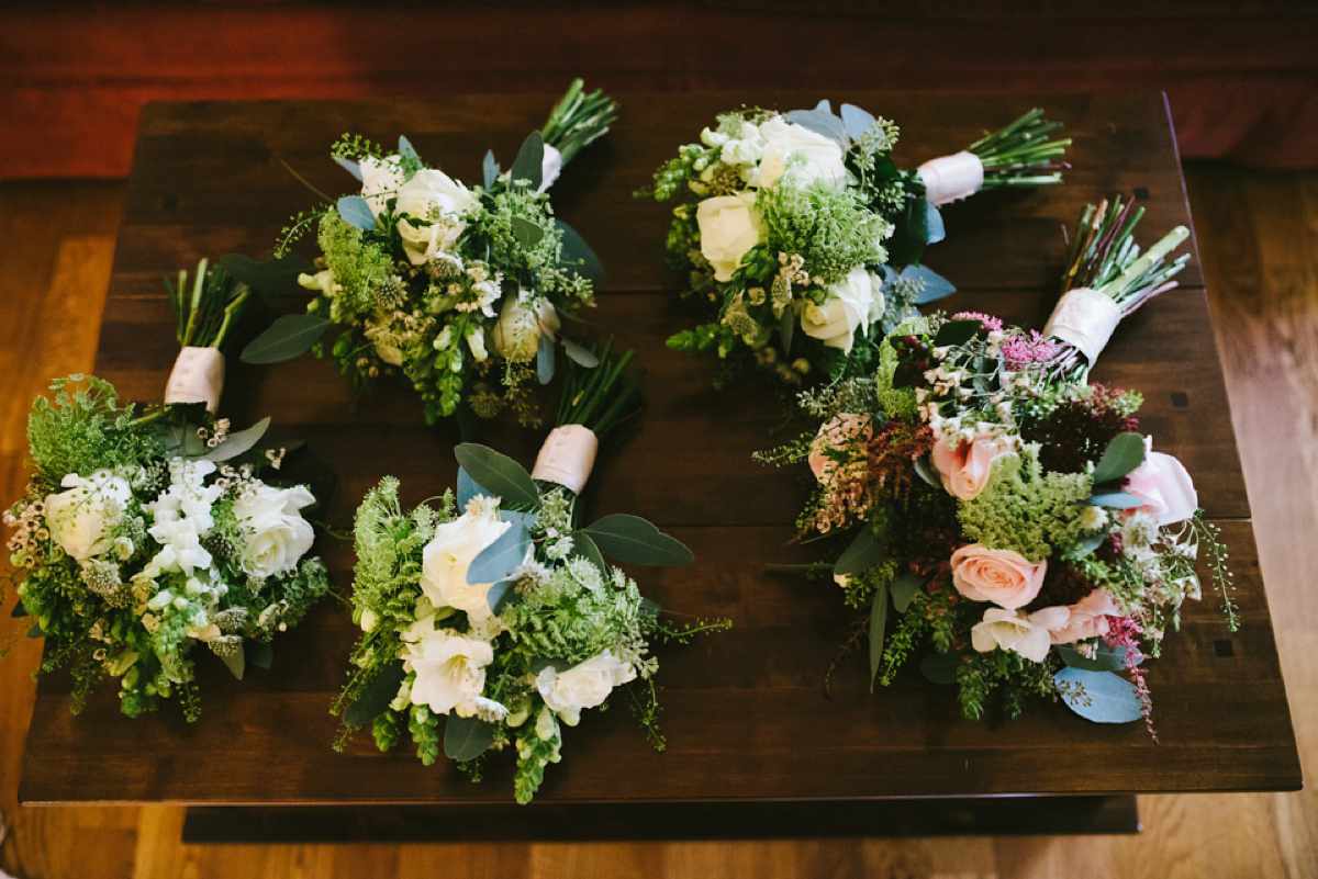 A quirky and colourful Autumn wedding - bride Anna wears Ronald Joyce. Photography by Ed Godden.