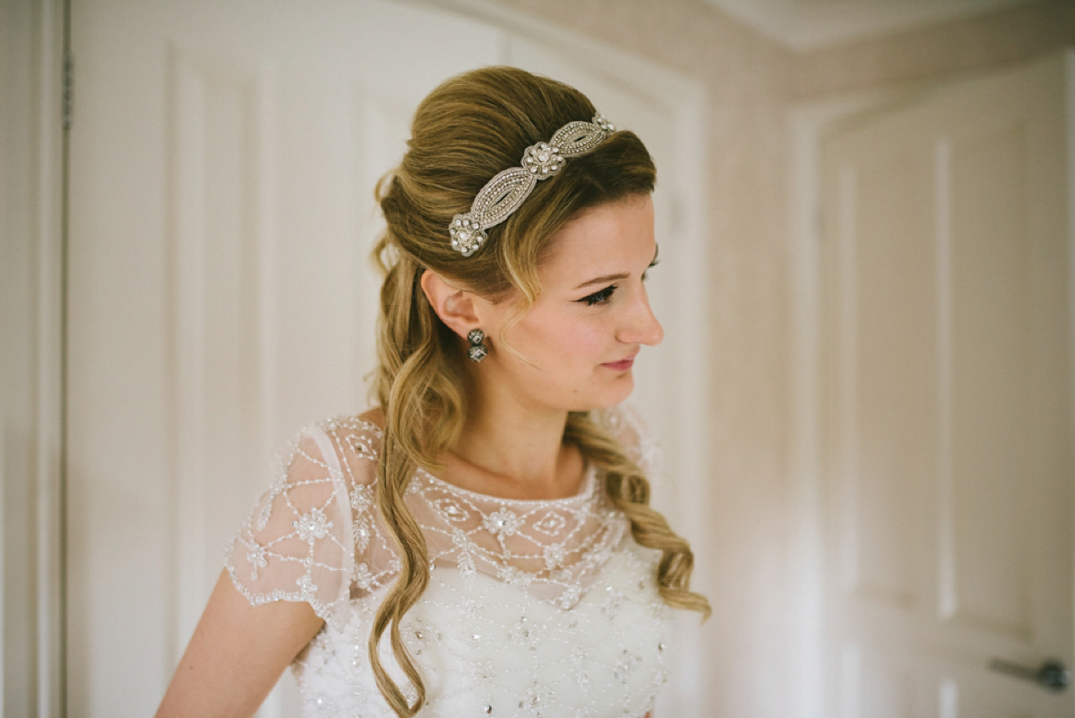 A quirky and colourful Autumn wedding - bride Anna wears Ronald Joyce. Photography by Ed Godden.