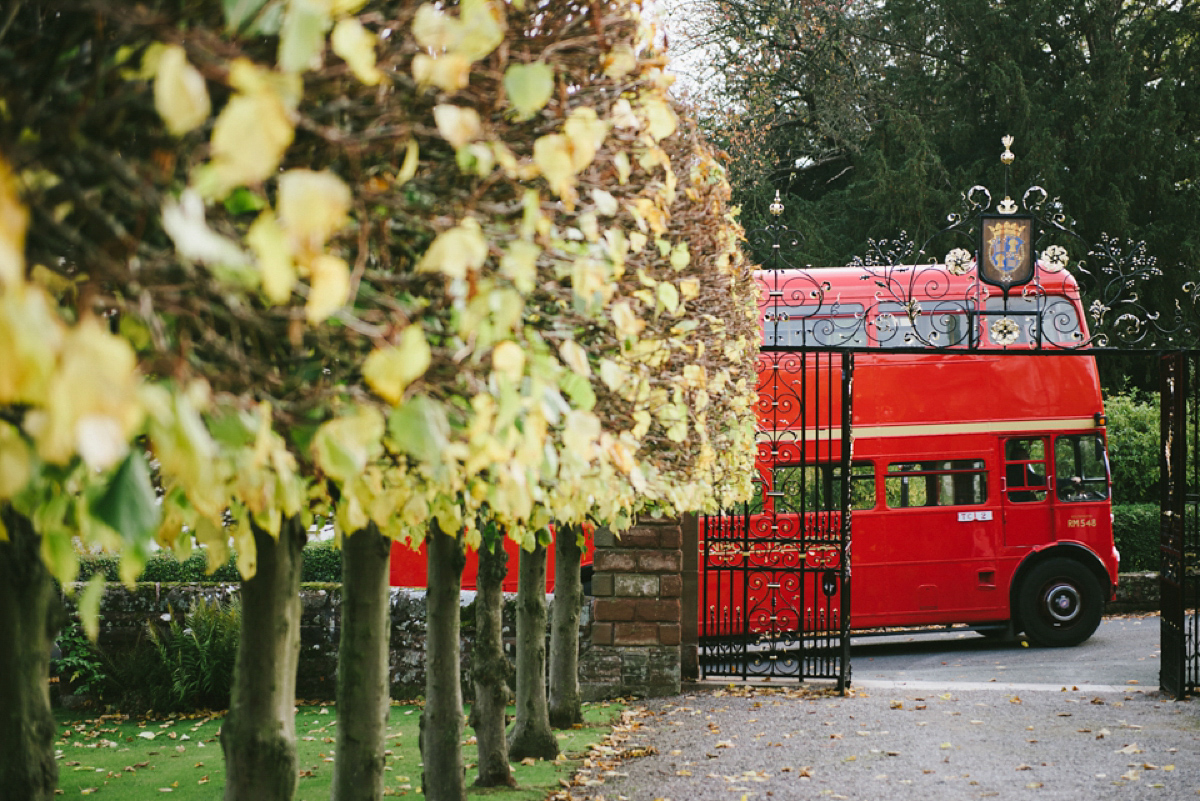 A quirky and colourful Autumn wedding - bride Anna wears Ronald Joyce. Photography by Ed Godden.