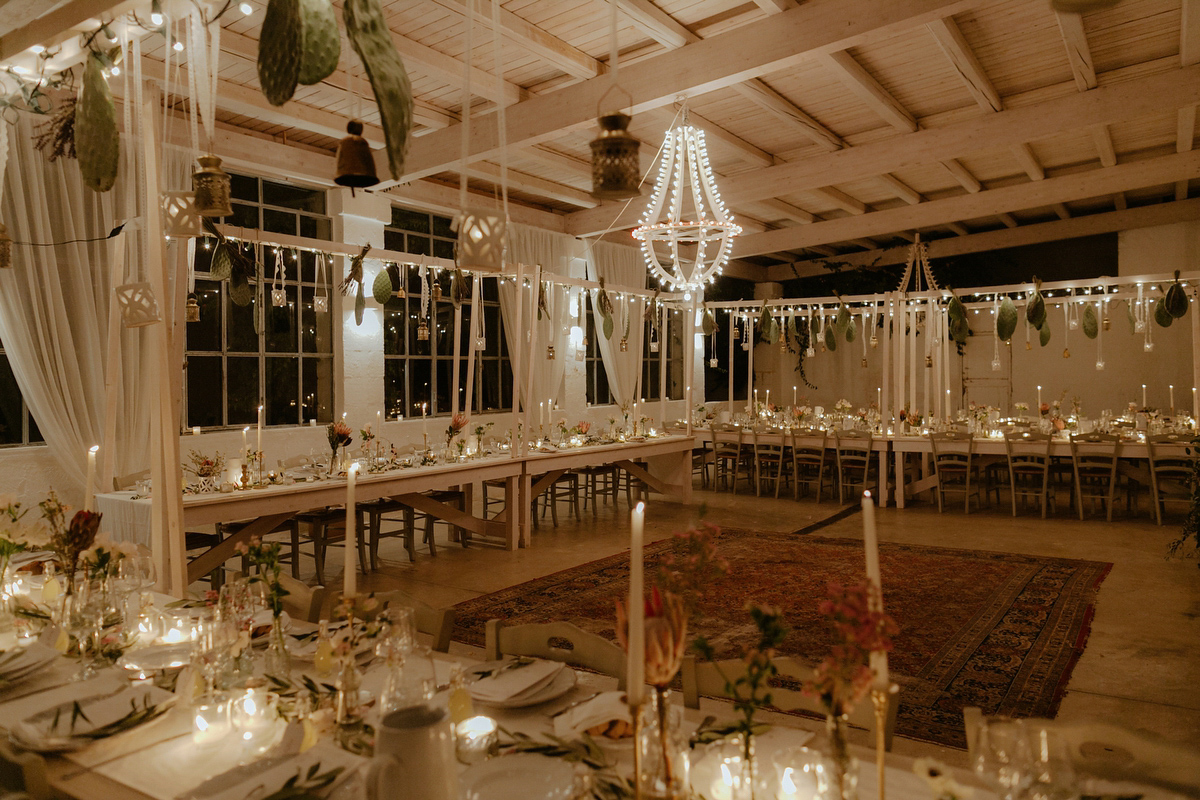 Erica wears a Grace Loves Lace gown for her elegant and bohemian inspired wedding in the south of Italy. Photography by Cinzia Bruschini.