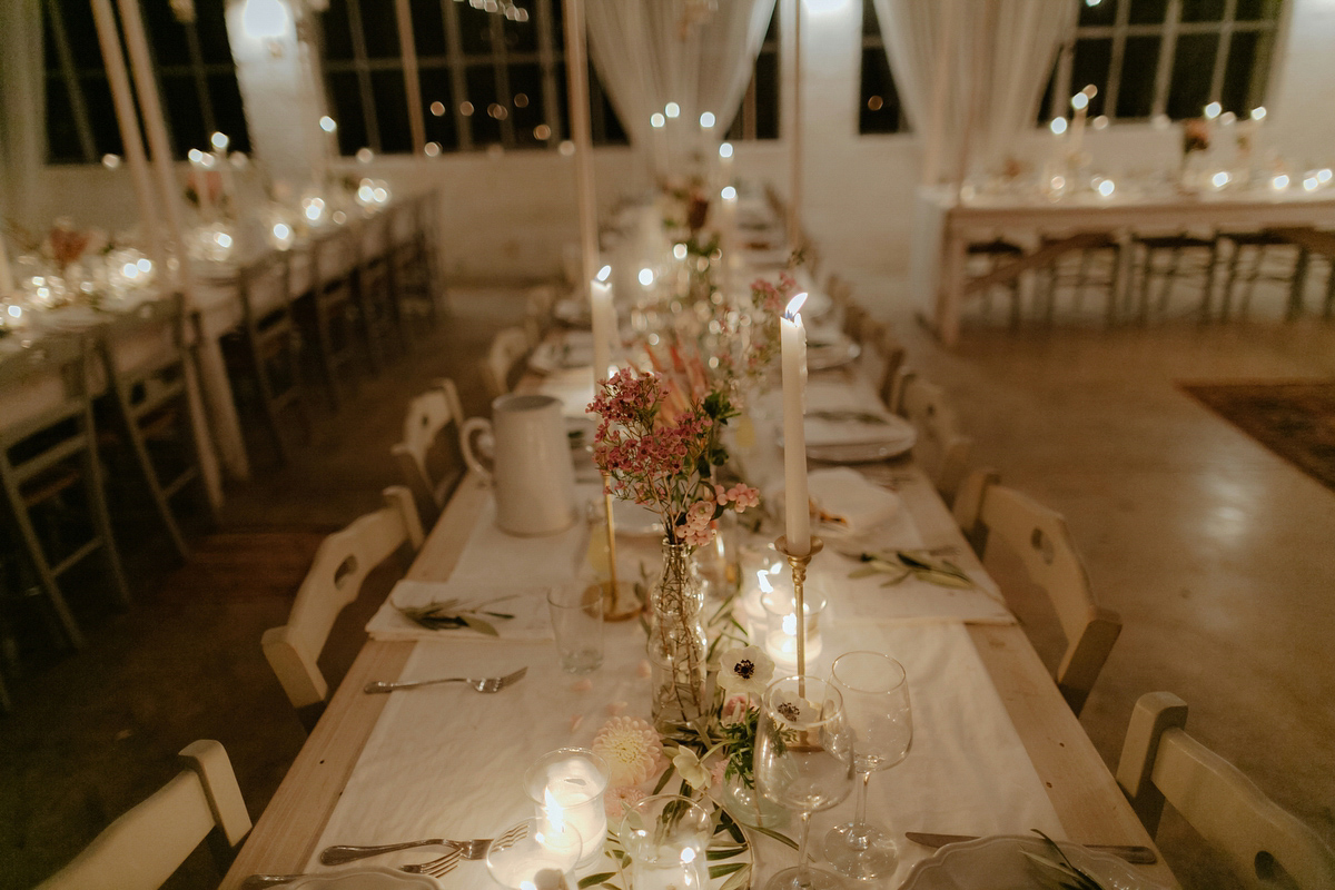 Erica wears a Grace Loves Lace gown for her elegant and bohemian inspired wedding in the south of Italy. Photography by Cinzia Bruschini.