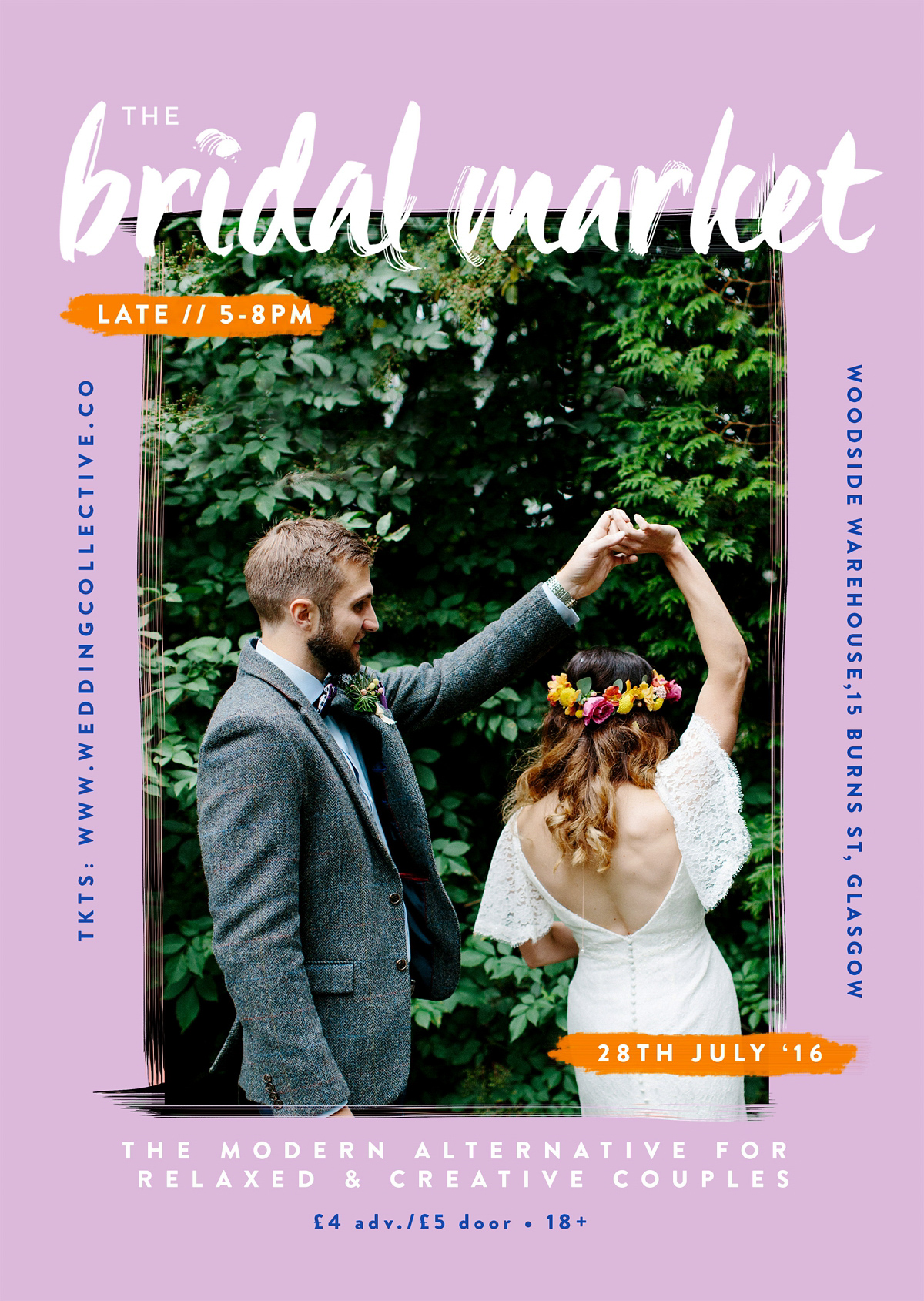 The Wedding Collective introduces 'The Bridal Market Late', 28th July 2016, Glasgow.