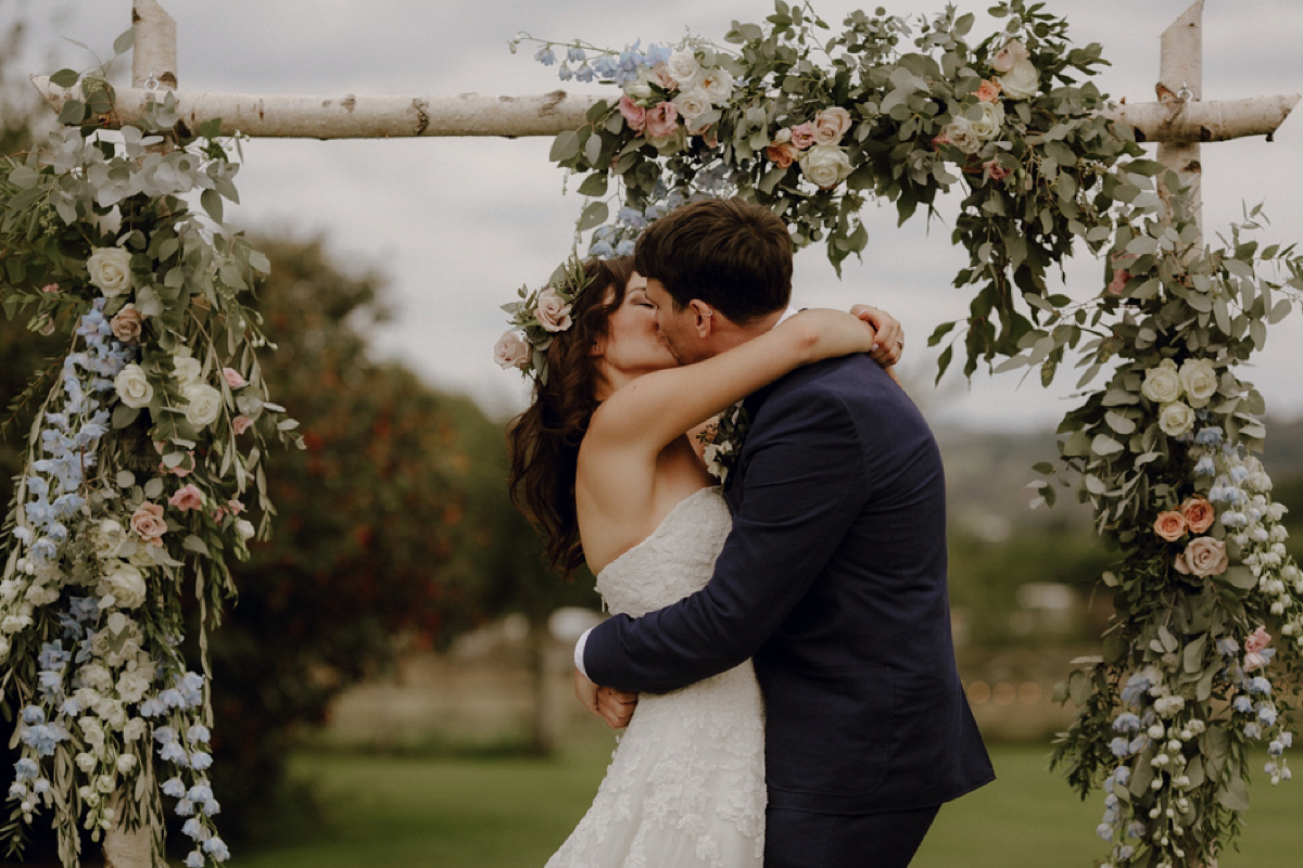 A Pronovias Gown For A Vegan and Eco Friendly Humanist Wedding in