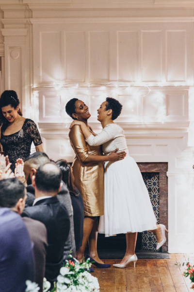 A Music, Food and West Indian Inspired Lesbian Wedding in City